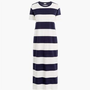 J. Crew Navy and Cream Striped Top